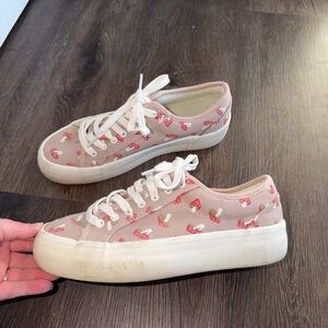 Sincerely Jules Pink Mushroom Sneakers
